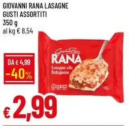 Galassia Giovanni rana lasagne offerta