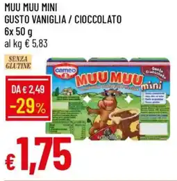 Galassia Muu muu mini gusto vaniglia / cioccolato offerta