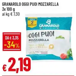 Galassia Granarolo oggi puoi mozzarella offerta