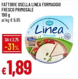 Galassia Fattorie osella linea formaggio fresco primosale offerta