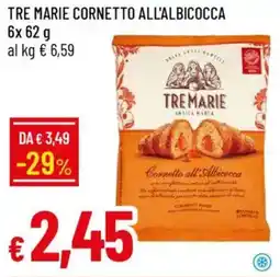Galassia Tre marie cornetto all'albicocca offerta