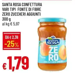 Galassia Santa rosa confettura fonte di fibre zero zuccheri aggiunti offerta