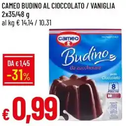 Galassia Cameo budino al cioccolato / vaniglia offerta