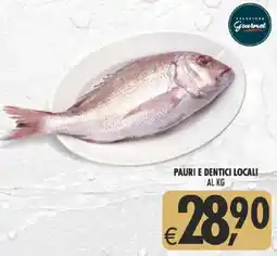 Deco Supermercati Pauri e dentici locali offerta