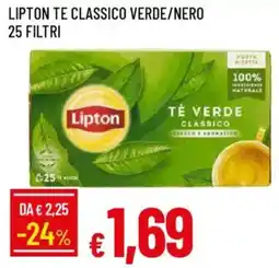 Galassia Lipton te classico verde/nero 25 filtri offerta