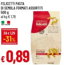 Galassia Felicetti pasta di semola offerta