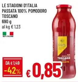 Galassia Le stagioni d'italia passata 100% pomodoro toscano offerta