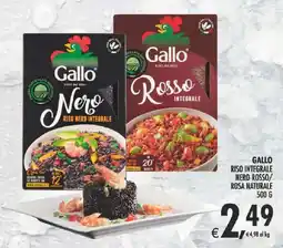 Deco Supermercati Gallo riso integrale nero, rosso/ rosa naturale offerta
