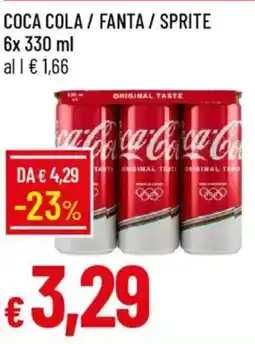 Galassia Coca cola / fanta / sprite offerta