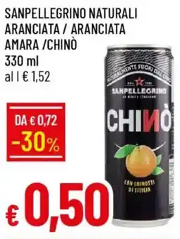 Galassia Sanpellegrino naturali aranciata/aranciata amara /chinò offerta