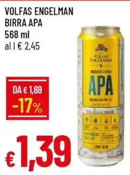 Galassia Volfas engelman birra APA offerta