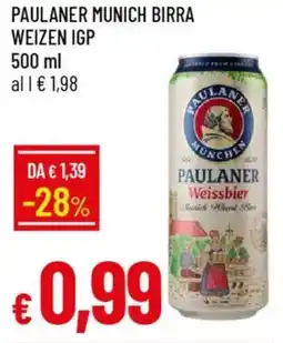 Galassia Paulaner munich birra weizen IGP offerta