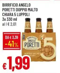 Galassia Birrificio angelo poretti doppio malto chiara 5 luppoli offerta