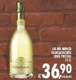 Deco Supermercati Ca del bosco franciaciacorta cuvee prestige offerta
