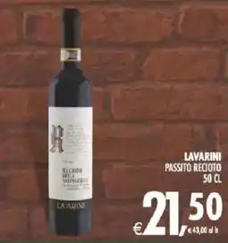 Deco Supermercati Lavarini passito recioto offerta