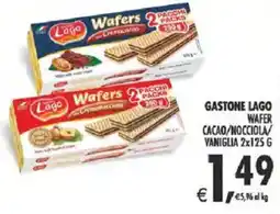 Deco Supermercati Gastone lago wafer cacao/nocciola/ vaniglia offerta