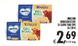 Deco Supermercati Mellin omogeneizzati di carne offerta