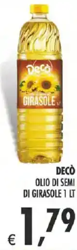 Deco Supermercati Decò olio di semi di girasole offerta
