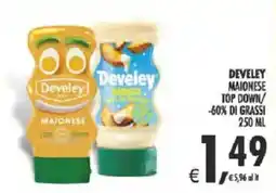 Deco Supermercati Develey maionese top down/ -60% di grassi offerta