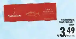 Deco Supermercati Gastronauta tonno pinne gialle offerta