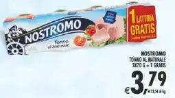 Deco Supermercati Nostromo tonno al naturale offerta