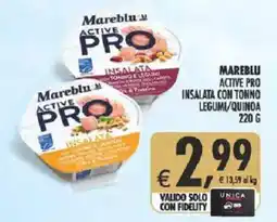 Deco Supermercati Mareblu active pro insalata con tonno legumi/quinoa offerta