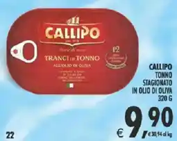 Deco Supermercati Callipo tonno stagionato in olio di oliva offerta