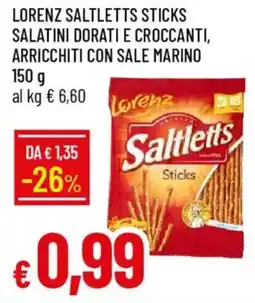 Galassia Lorenz saltletts sticks salatini dorati e croccanti, arricchiti con sale marino offerta