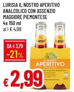 Galassia Lurisia il nostro aperitivo analcolico con assenzio maggiore piemontese offerta