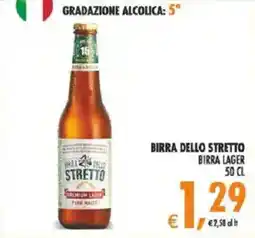 Deco Supermercati Birra dello stretto birra lager offerta