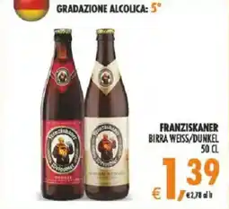 Deco Supermercati Franziskaner birra weiss/dunkel offerta
