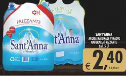 Deco Supermercati Sant'anna acqua naturale vinadio naturale/frizzante offerta
