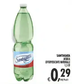 Deco Supermercati SANTAGATA ACQUA EFFERVESCENTE NATURALE offerta