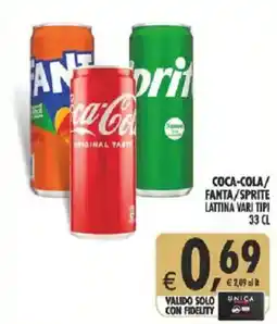 Deco Supermercati Coca-cola/ fanta/sprite lattina offerta