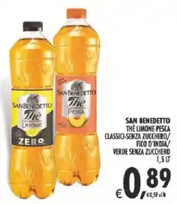 Deco Supermercati San benedetto the limone-pesca classici-senza zucchero/ fico d'india verde senza zucchero offerta