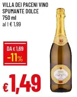 Galassia Villa dei paceni vino spumante dolce offerta