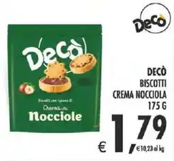 Deco Supermercati Decò biscotti crema nocciola offerta