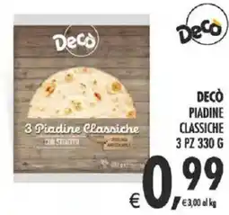 Deco Supermercati Decò piadine classiche offerta