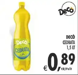 Deco Supermercati Decò cedrata offerta