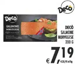 Deco Supermercati Decò salmone norvegese offerta