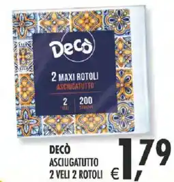 Deco Supermercati Decò asciugatutto offerta