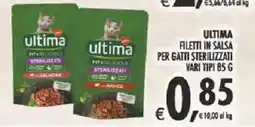 Deco Supermercati Ultima filetti in salsa per gatti sterilizzati offerta