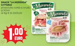 Pam Snack "la merenda" CITTERIO offerta