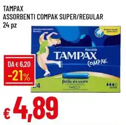 Galassia Tampax assorbenti compak super/regular offerta
