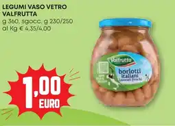 Pam Legumi vaso vetro VALFRUTTA offerta
