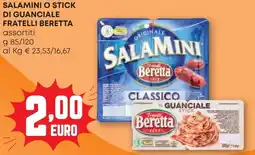 Pam Salamini o stick di guanciale FRATELLI BERETTA offerta