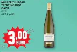 Pam Müller thurgau trentino doc cavit offerta