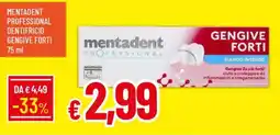 Galassia Mentadent professional dentifricio gengive forti offerta