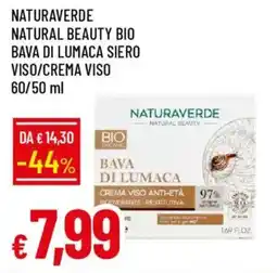 Galassia Naturaverde natural beauty bio bava di lumaca siero viso/crema viso offerta