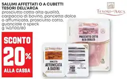 Pam Salumi affettati o a cubetti TESORI DELL'ARCA offerta